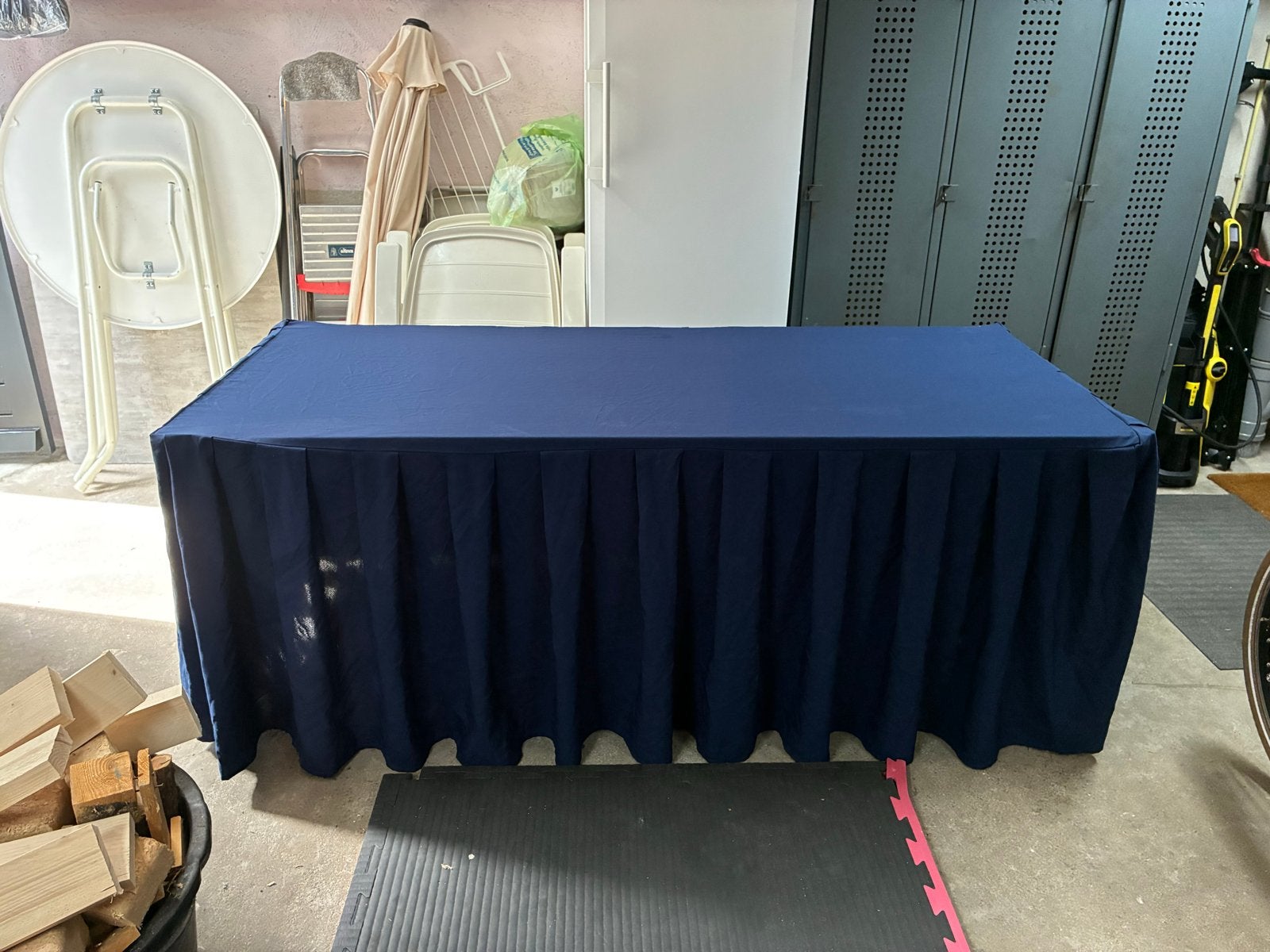 Foto 4 van Inklapbare buffettafel 184x75 cm met hoes
