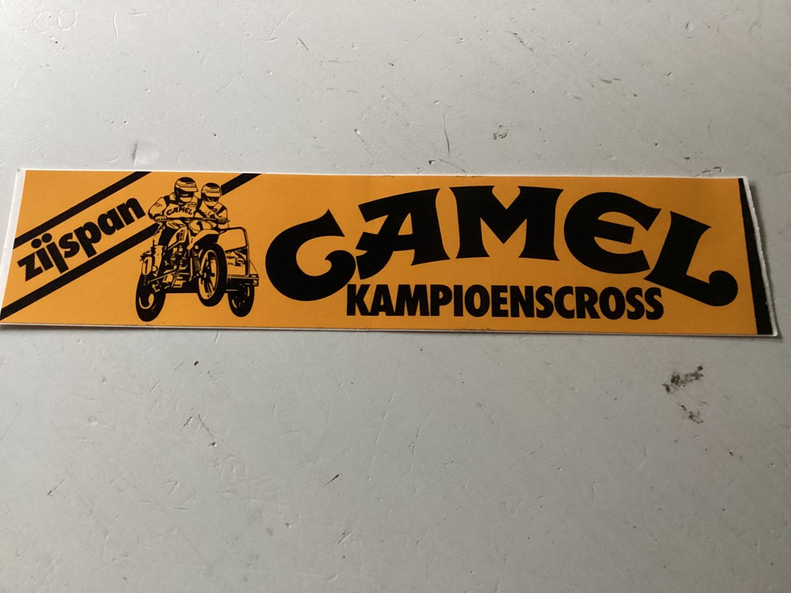 Sticker Camel Zijspan Kampioenscross, Verzamelen, Verzenden, Zo goed als nieuw