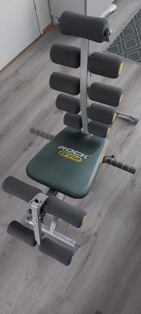 Rock Gym 6-in-1 fitnessbank – Buikspiertrainer - Coretrainer, Ophalen of Verzenden, Zo goed als nieuw, Rug