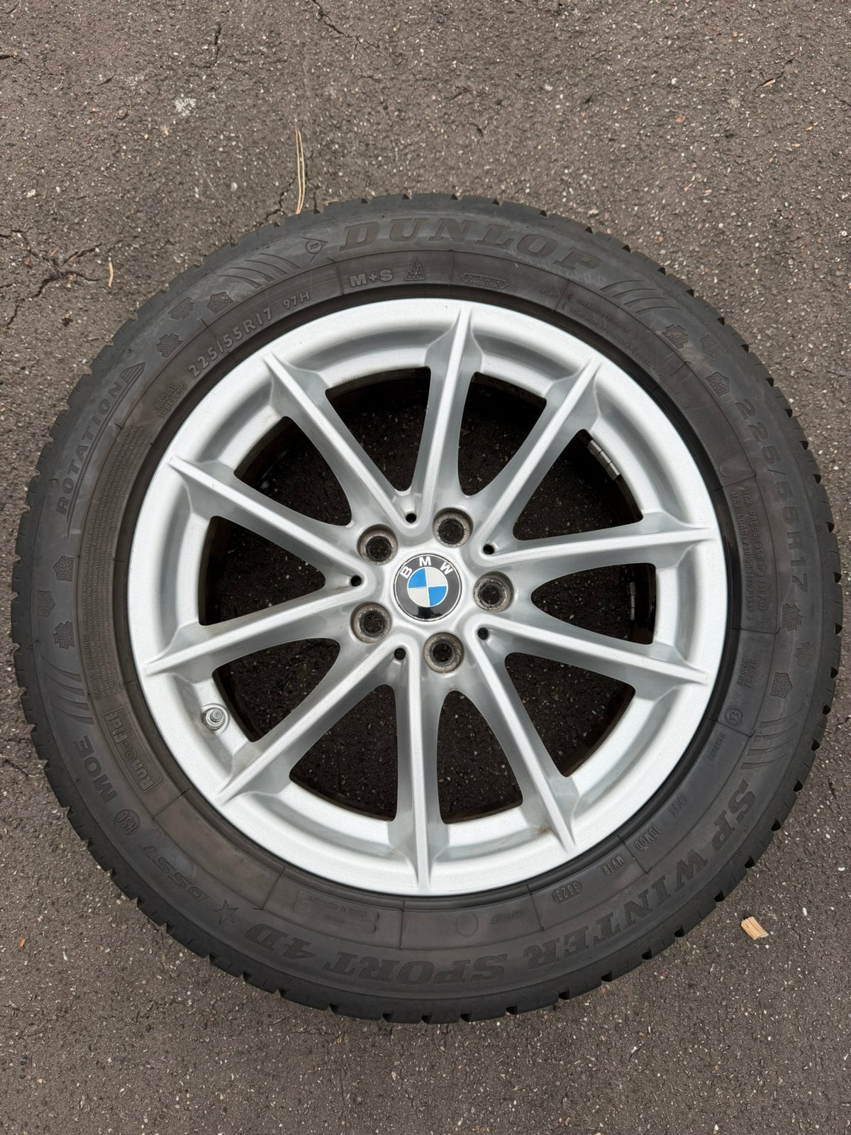 BMW Styling 618 winterset met 225/55 R17 runflat & TPMS, Auto-onderdelen, Ophalen, Banden en Velgen, 17 inch, Winterbanden