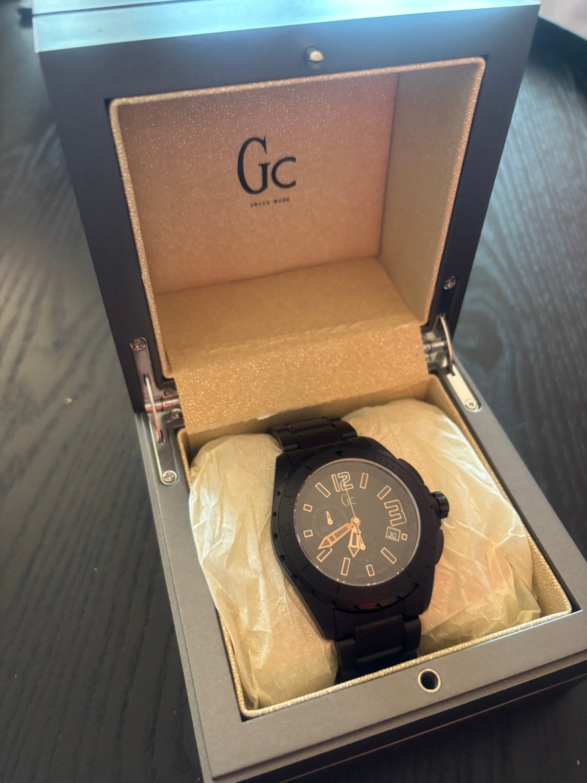 Herenhorloge GC Watches Y35006G2 met bon, Ophalen, Nieuw, Staal, Overige merken