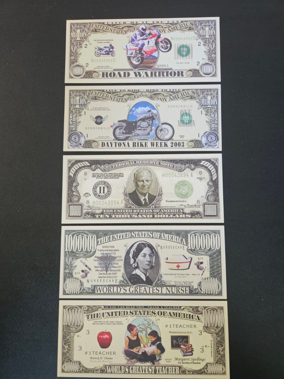 Fantasy dollars per stuk, Verzenden, Noord-Amerika, Los biljet