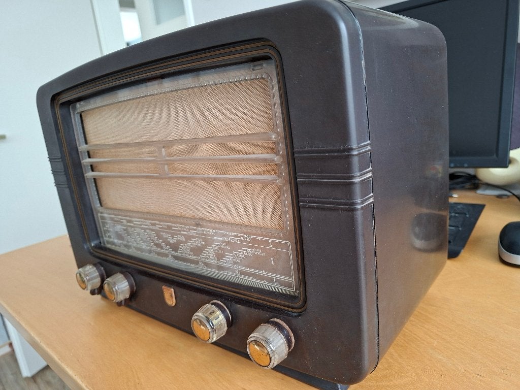 Philips Vintage buizenradio, Ophalen of Verzenden, Niet werkend, Radio