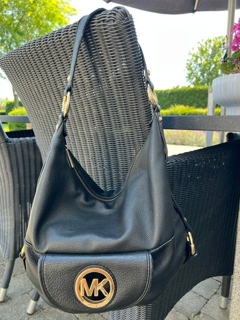 Michael Kors tas, Ophalen of Verzenden, Zo goed als nieuw, Zwart, Schoudertasje