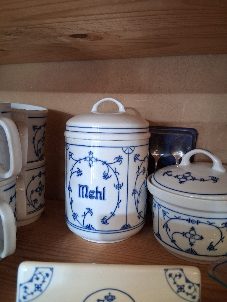 saks Blau saks Jager voorraadpot Mehl, Overige typen, Ophalen of Verzenden, Overige stijlen, Glas