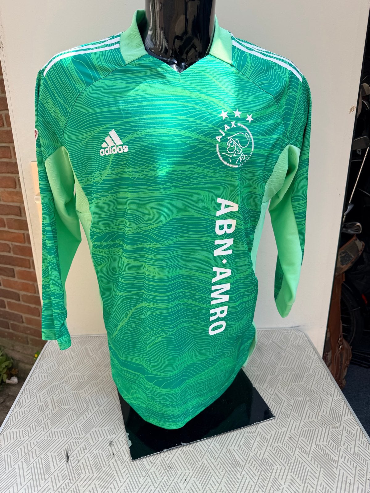 Ajax Keepershirt Groen Maat L Adidas green, Ophalen of Verzenden, Zo goed als nieuw, Groen, Overige typen