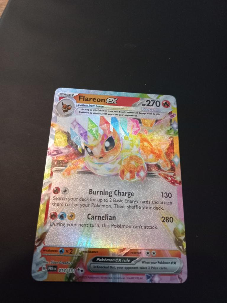 Flareon ex, Ophalen of Verzenden, Zo goed als nieuw, Losse kaart, Foil