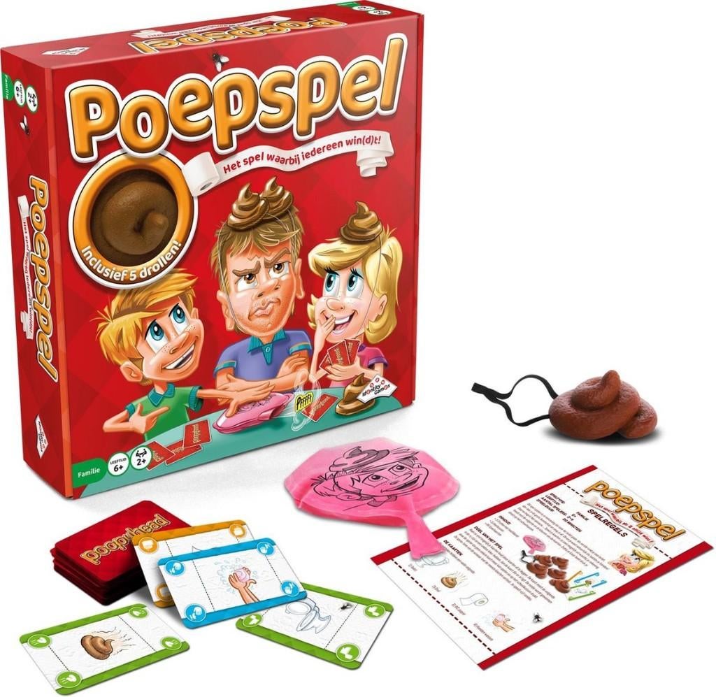 Poepspel - Het spel waarbij iedereen wint, Een of twee spelers, Ophalen of Verzenden, Zo goed als nieuw, Identity games