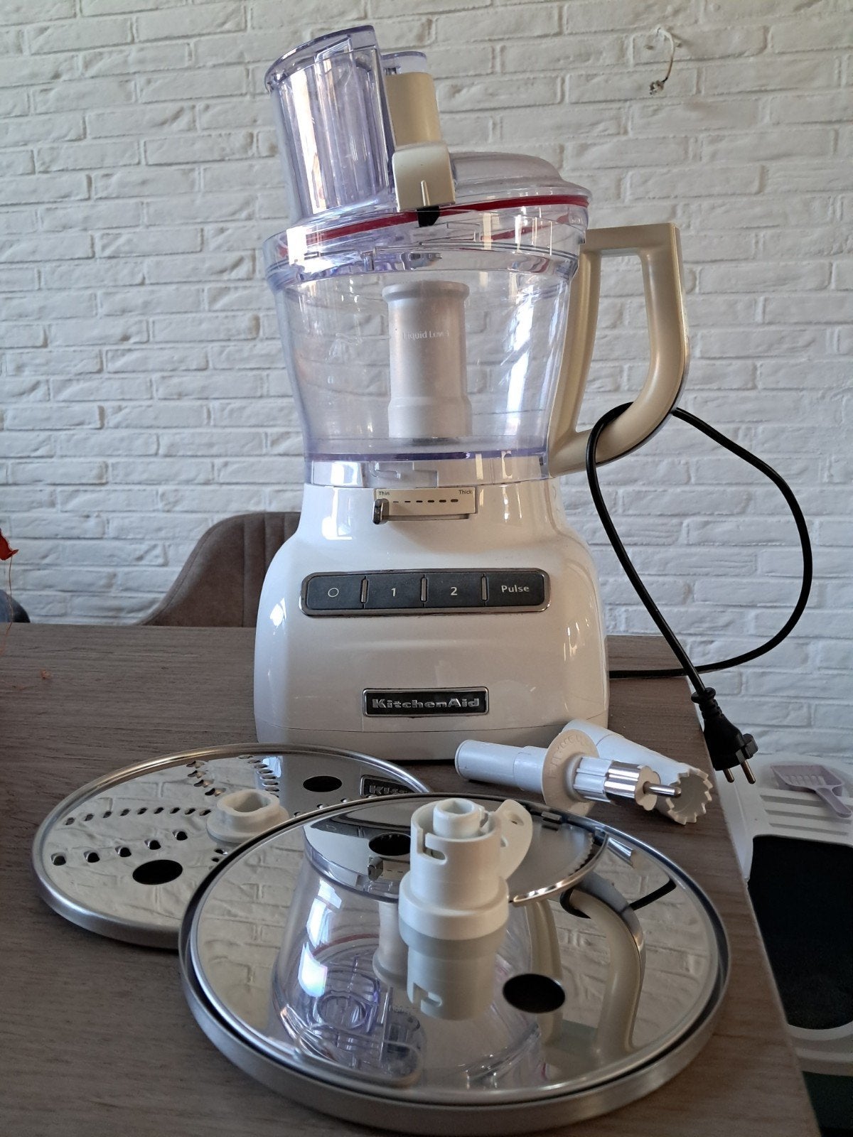 KitchenAid Foodprocessor met Pulse-functie, Ophalen of Verzenden, Zo goed als nieuw, 3 snelheden of meer