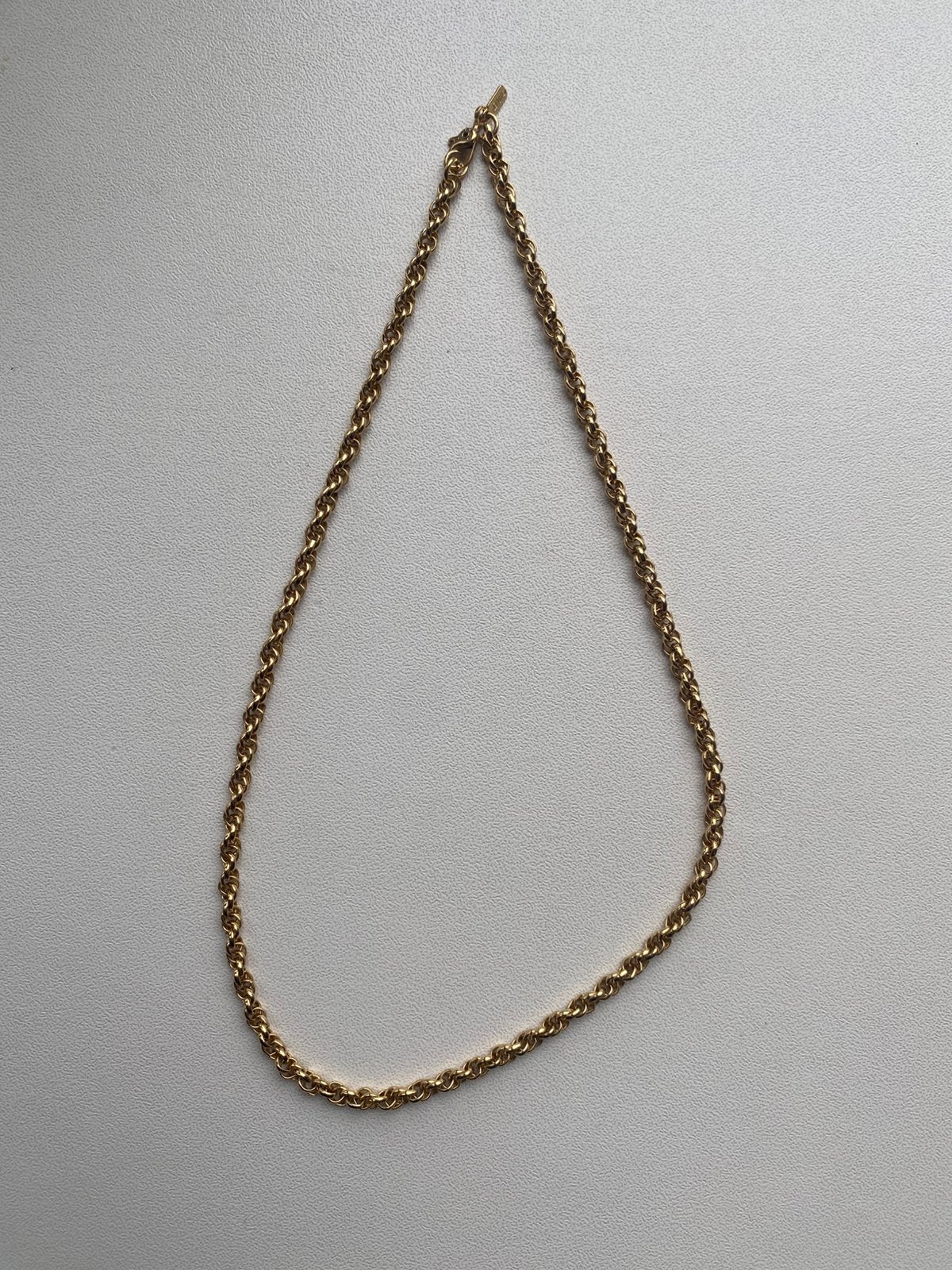 Vintage Monet Gouden Koordketting - jaren 80 / 90, Overige materialen, Ophalen of Verzenden, Zo goed als nieuw, Amersfoort