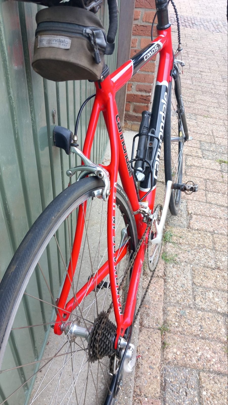 Cannondale CAAD 5 rood maat 54- Centaur 10 speed, 28 inch, Gebruikt, 10 tot 15 versnellingen, Aluminium