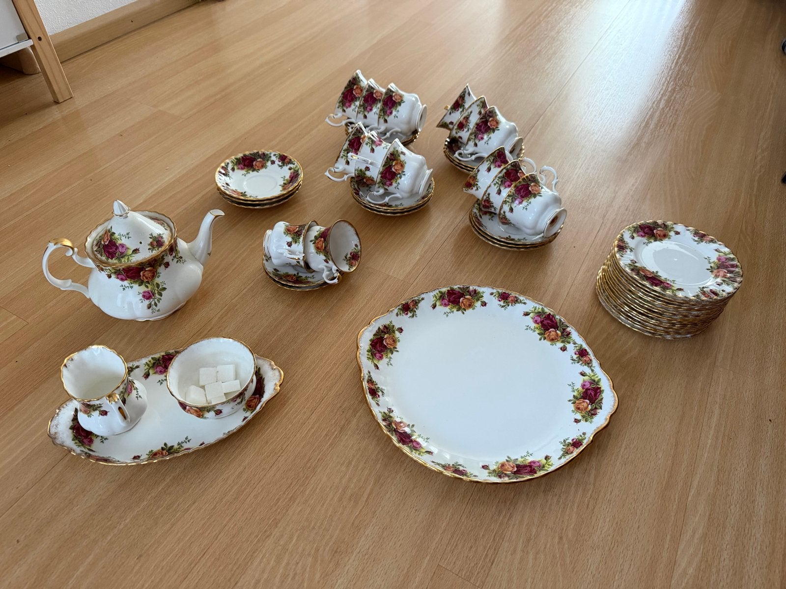 Royal Albert Old Country Roses Servies - 46-delig, Ophalen, Gebruikt, Klassiek, Royal Albert