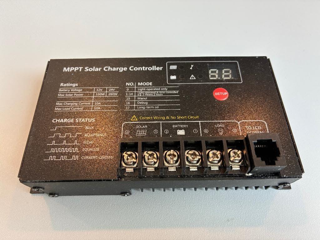 MPPT solar charge controller 12/130W - 24V/260W, Ophalen of Verzenden, Zo goed als nieuw