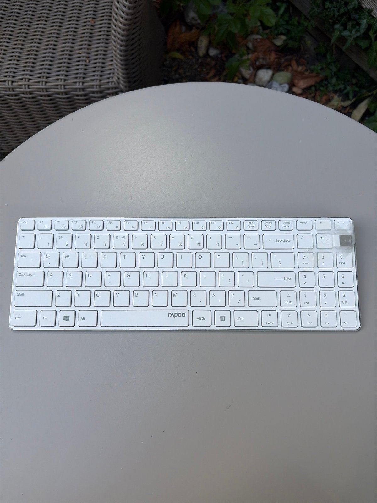 Rapoo draadloos toetsenbord - QWERTY, Draadloze ontvanger, Ophalen of Verzenden, Zo goed als nieuw, Draadloos