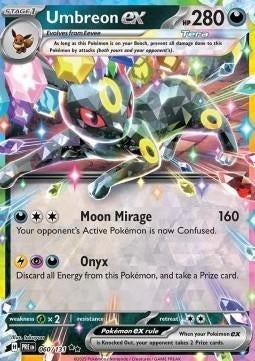 UMBREON EX 060/131 - PRISMATIC EVOLUTIONS, Hobby en Vrije tijd, Verzamelkaartspellen | Pokémon, Ophalen of Verzenden, Nieuw, Losse kaart