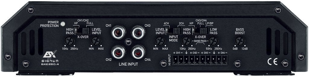 ESX Signum SXE250.4 4 kanaals versterker 4x250W RMS, Audio-design, Nieuw, Am Breilingsweg 3, 76709 Kronau, Duitsland, Ophalen of Verzenden