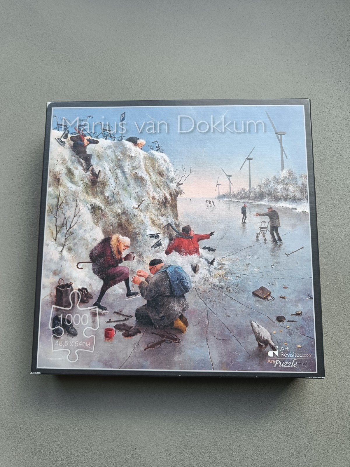 IJspret Marius van Dokkum Puzzel 1000 stukjes, Hobby en Vrije tijd, Ophalen of Verzenden, 500 t/m 1500 stukjes, Zo goed als nieuw