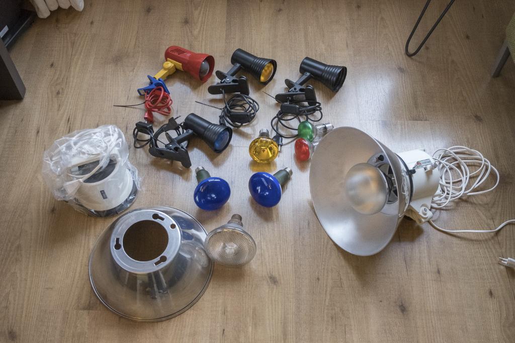 Fotolampen (continuverlichting), Ophalen, Gebruikt, Overige typen