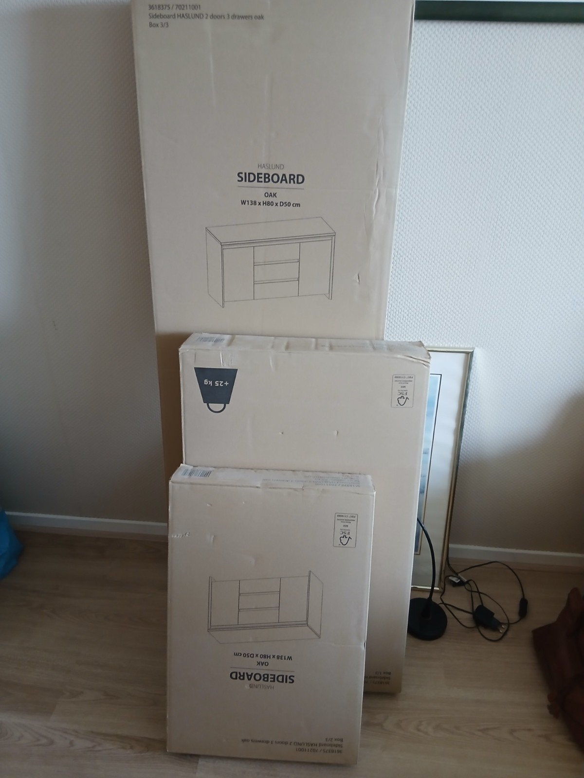 Nieuw in doos dressoir, Ophalen