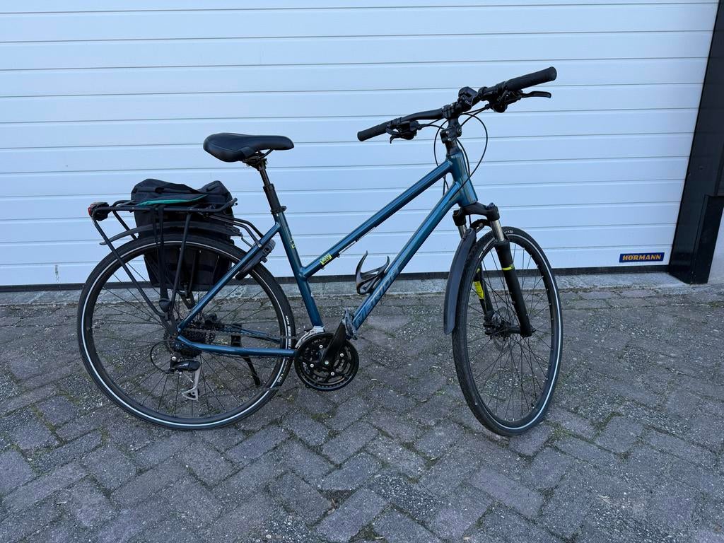 MERIDA CROSSWAY 100 Damesfiets BLUE, Overige merken, Ophalen of Verzenden, Zo goed als nieuw, 50 tot 53 cm