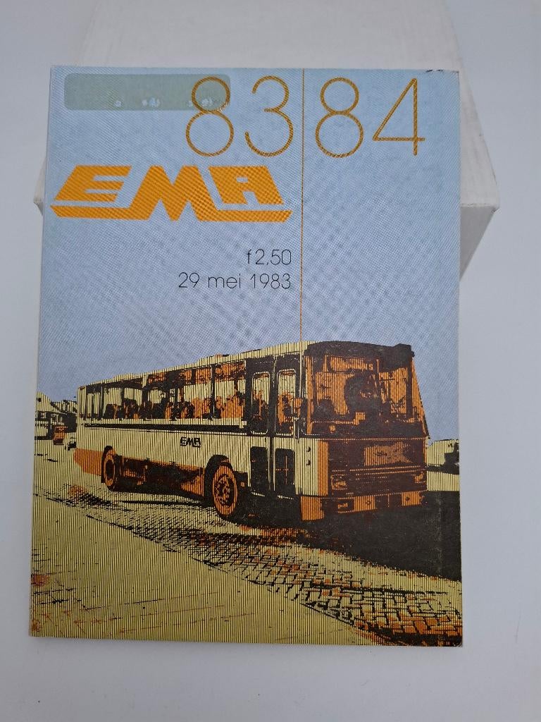 busboekje EMA 1983/1984, Verzenden, Gebruikt, Bus of Metro, Boek of Tijdschrift