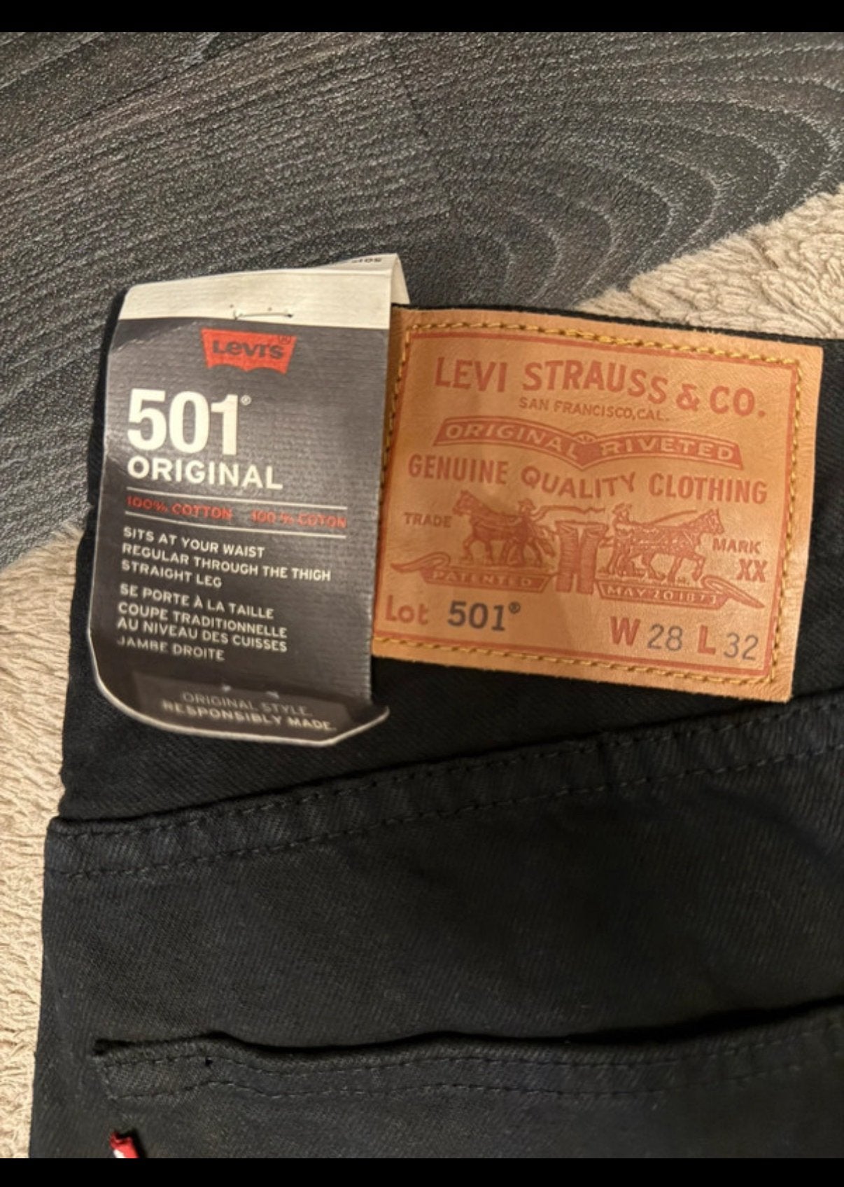 Levi’s spijker broek, Verzenden, Nieuw, Zwart