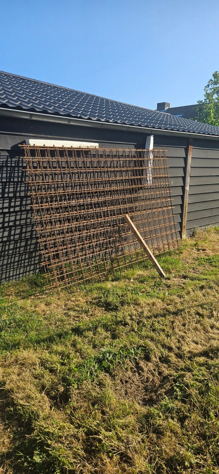 4 stuks wapening 8mm, 3x2 meter, Ophalen of Verzenden, Gebruikt, IJzer