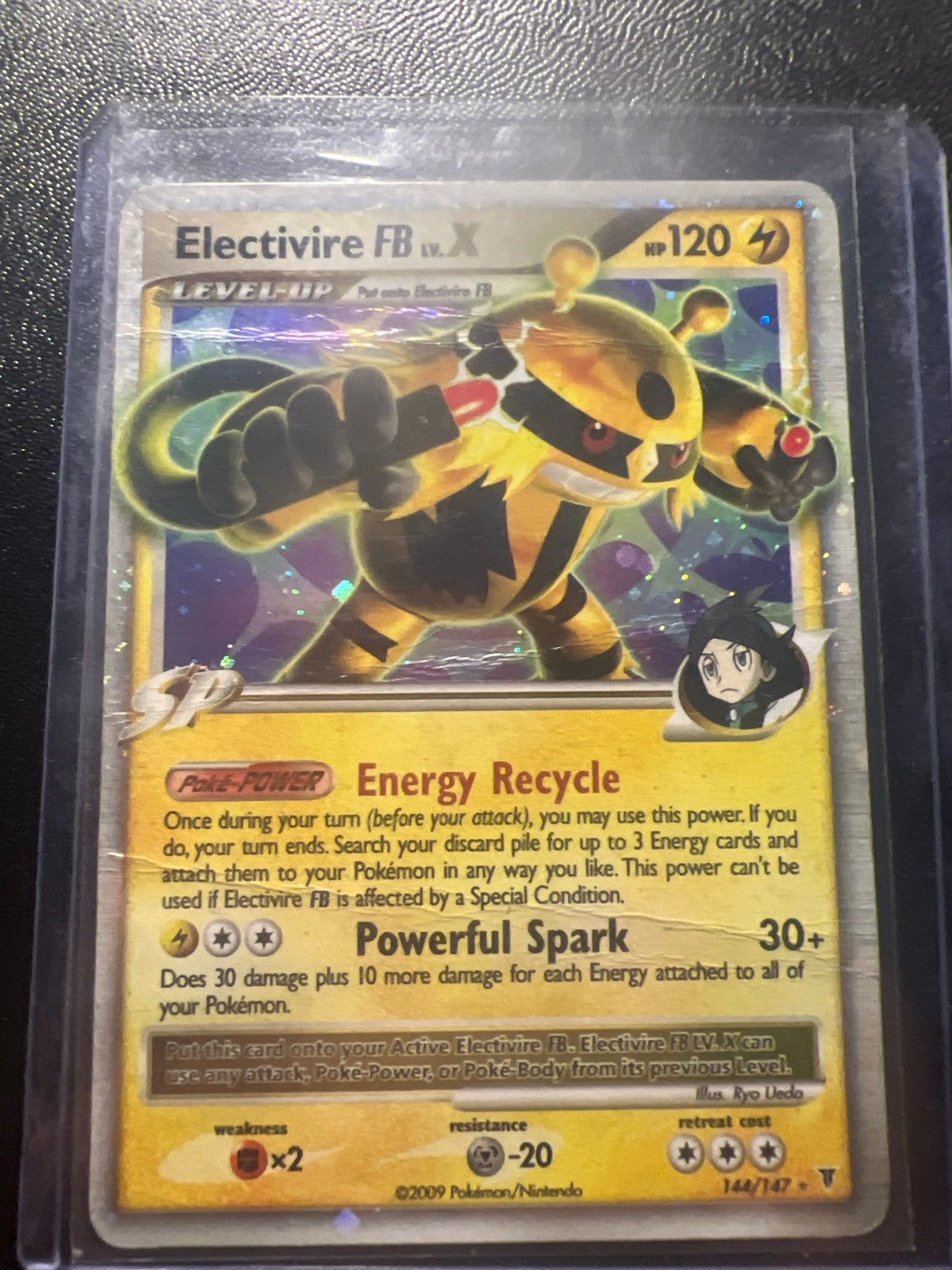 Electivire FB LV.X Pokémon kaart - Holo - 144/147, Ophalen of Verzenden, Gebruikt, Losse kaart, Foil