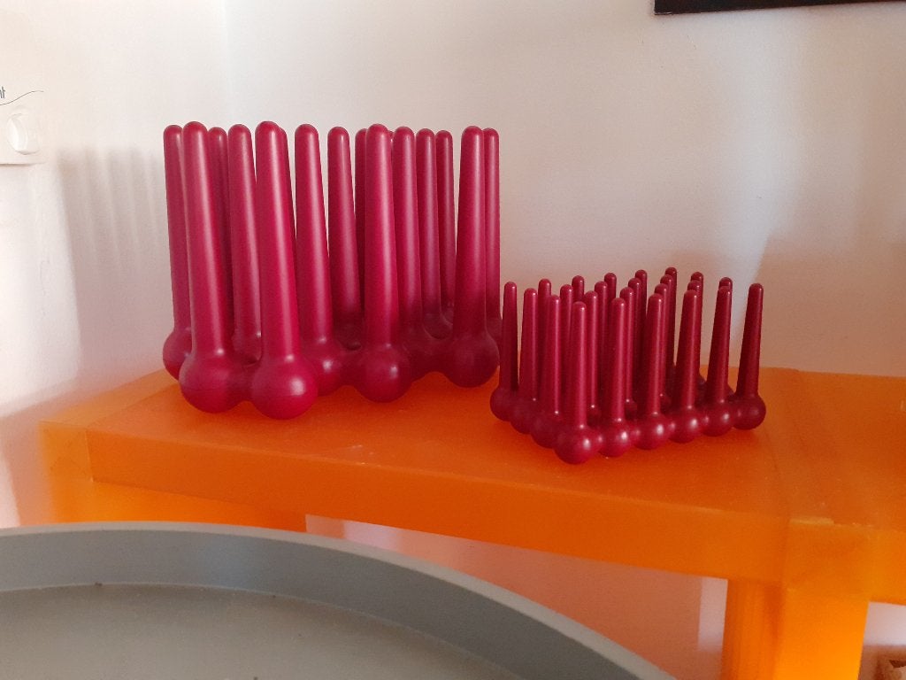 Helit space age design brievenhouder rood jaren 70 retro, Gebruikt, Helit, ?, Kunststof