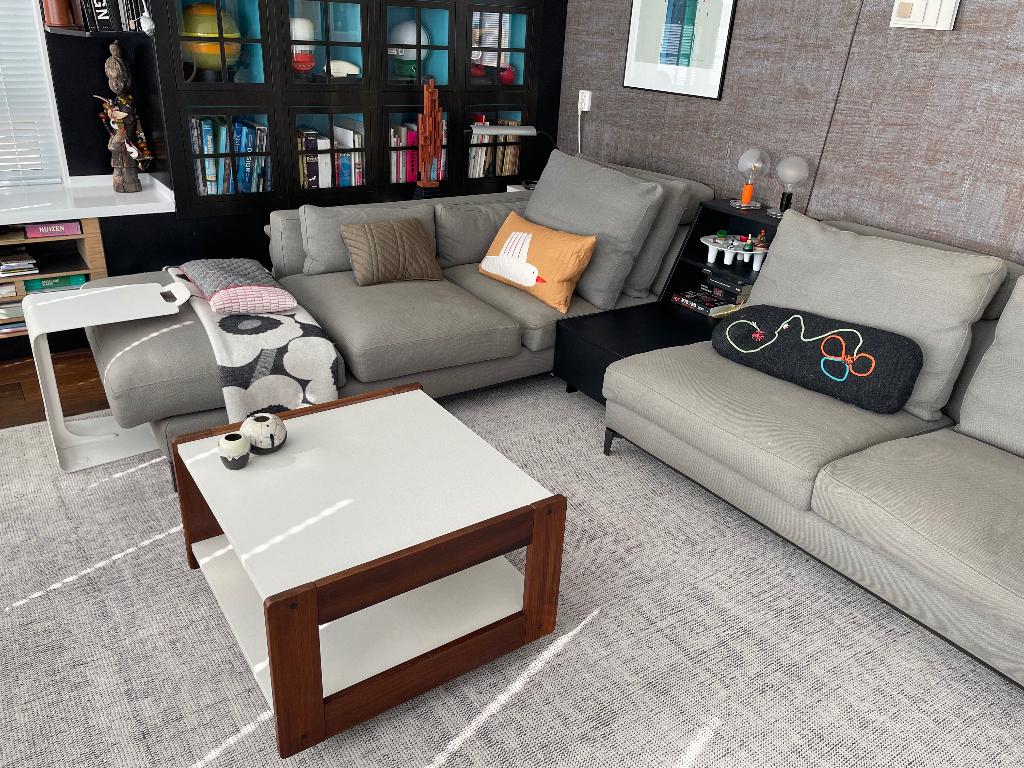 Cees Braakman jaren 60 salontafel / bijzettafel Pastoe, Ophalen, Vierkant, 55 tot 75 cm, Zo goed als nieuw