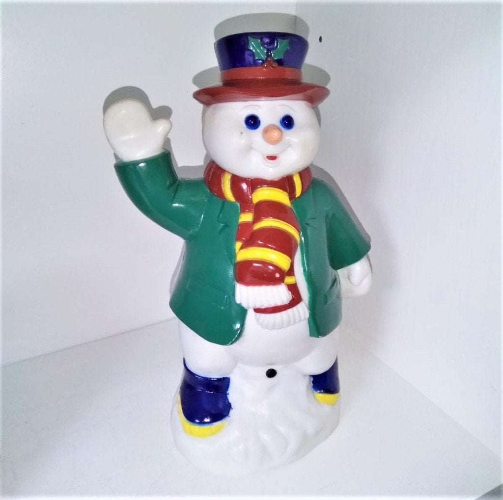Vintage Kerst Sneeuwman met Geluid (23cm) – Jaren '90, Verzenden, Gebruikt