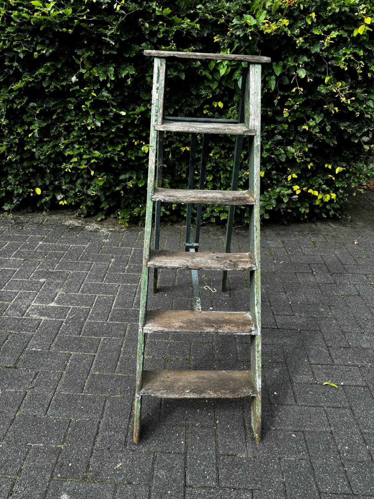 Oude houten trap - Decoratieve ladder, Doe-het-zelf en Verbouw, Ladders en Trappen, Ophalen, Gebruikt, Trap, Minder dan 2 meter