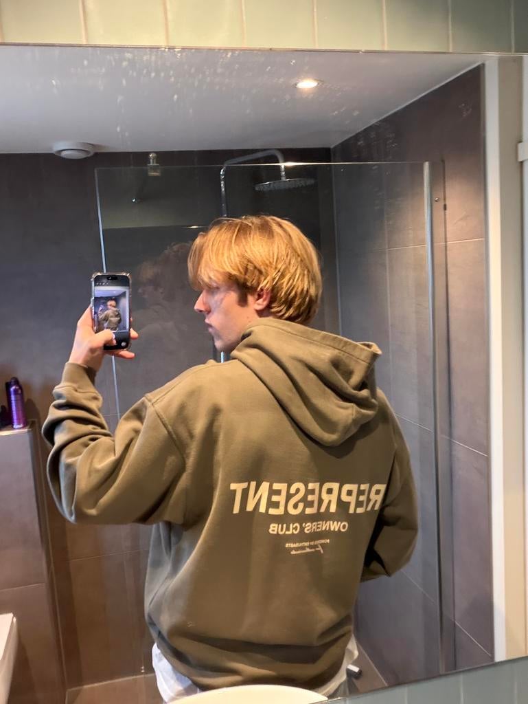 Represent Owners Club Hoodie - Olive, Ophalen of Verzenden, Zo goed als nieuw, Maat 52/54 (L), Groen
