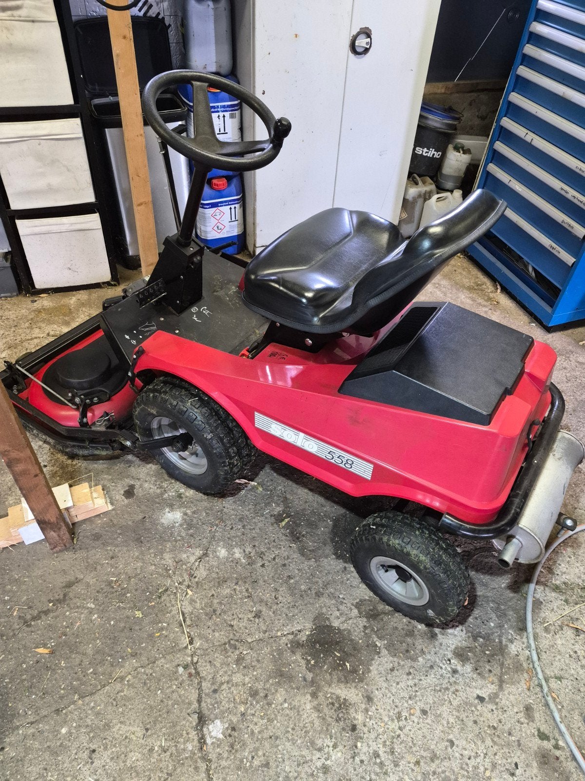 Solo/Stiga zitmaaier, Ophalen, Gebruikt, Elektrische starter, 90 tot 120 cm