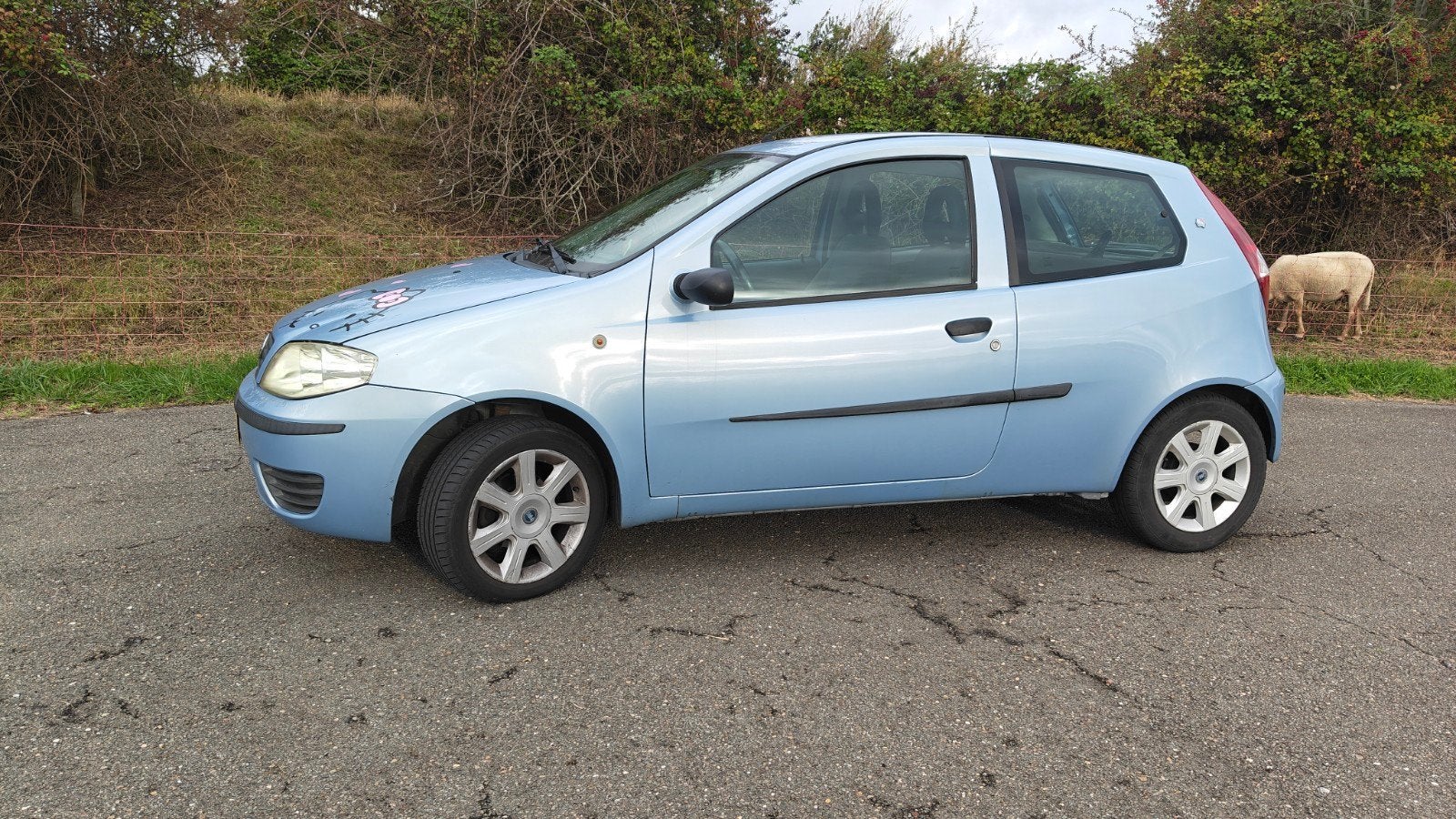 Fiat Punto 1.2 3DR Airco! Zuinig!Blauw, Voorwielaandrijving, Stof, Origineel Nederlands, Handgeschakeld