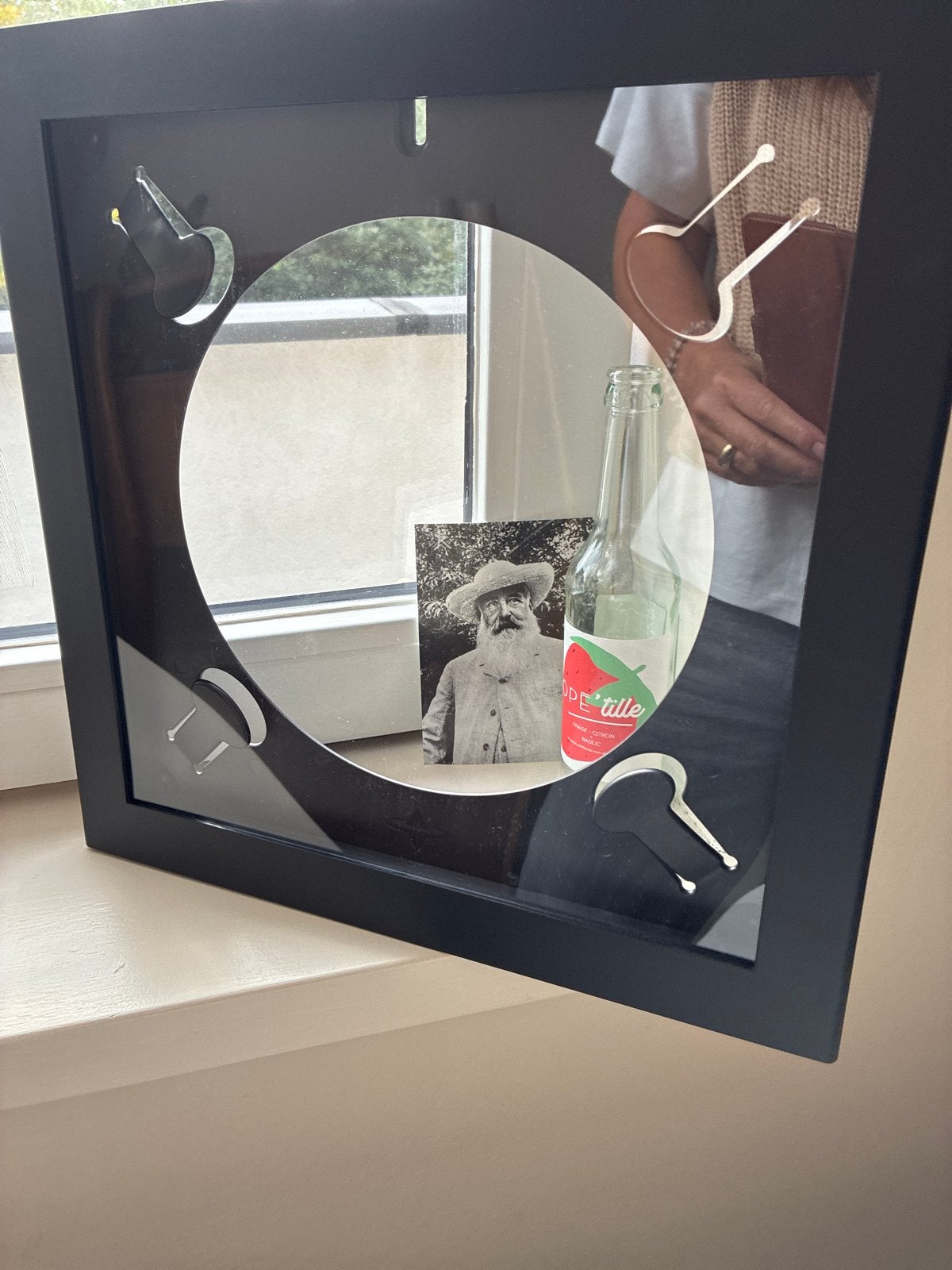 Zwarte lijst voor je favoriete LP - verwisselbare inhoud, Ophalen, Kunststof, Nieuw, Fotolijst