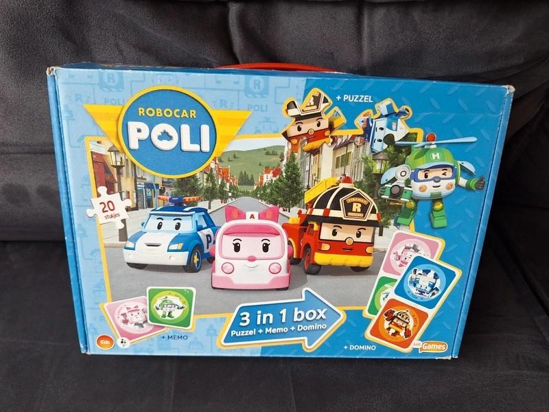 Robocar Poli 3-in-1 Box Speelset, Ophalen of Verzenden, 10 tot 50 stukjes, Gebruikt, 2 tot 4 jaar