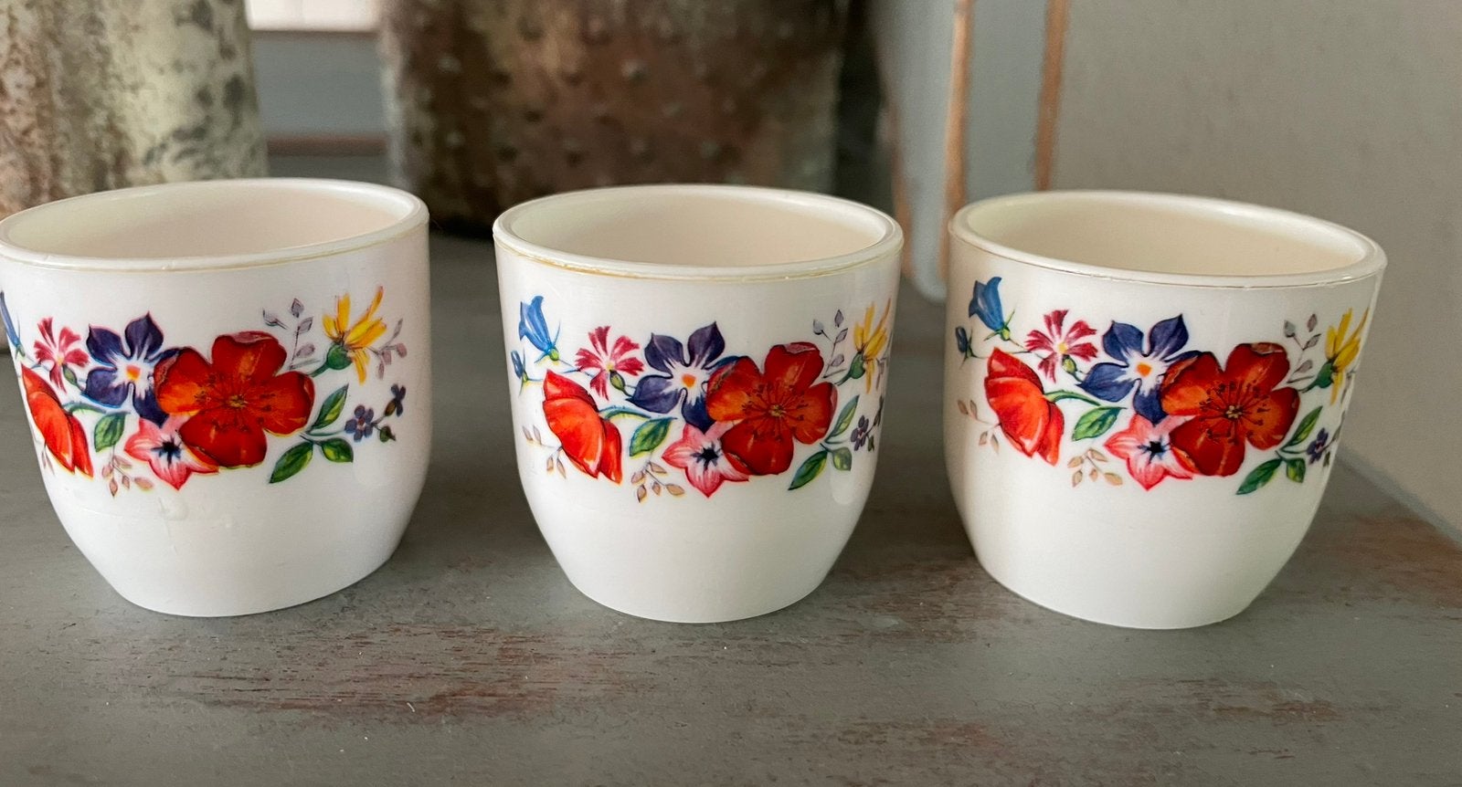 Superleuke retro eierdopjes Emsa bloemen, Ophalen of Verzenden, Huis en Inrichting