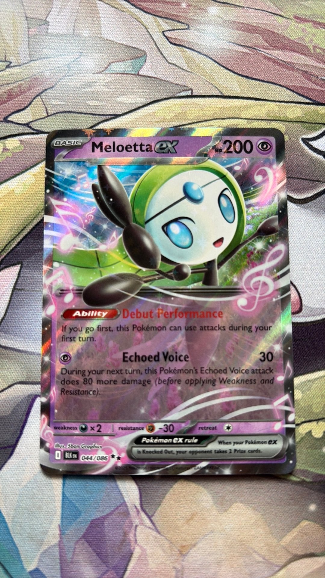 Meloetta EX 044/086 black bolt, Ophalen of Verzenden