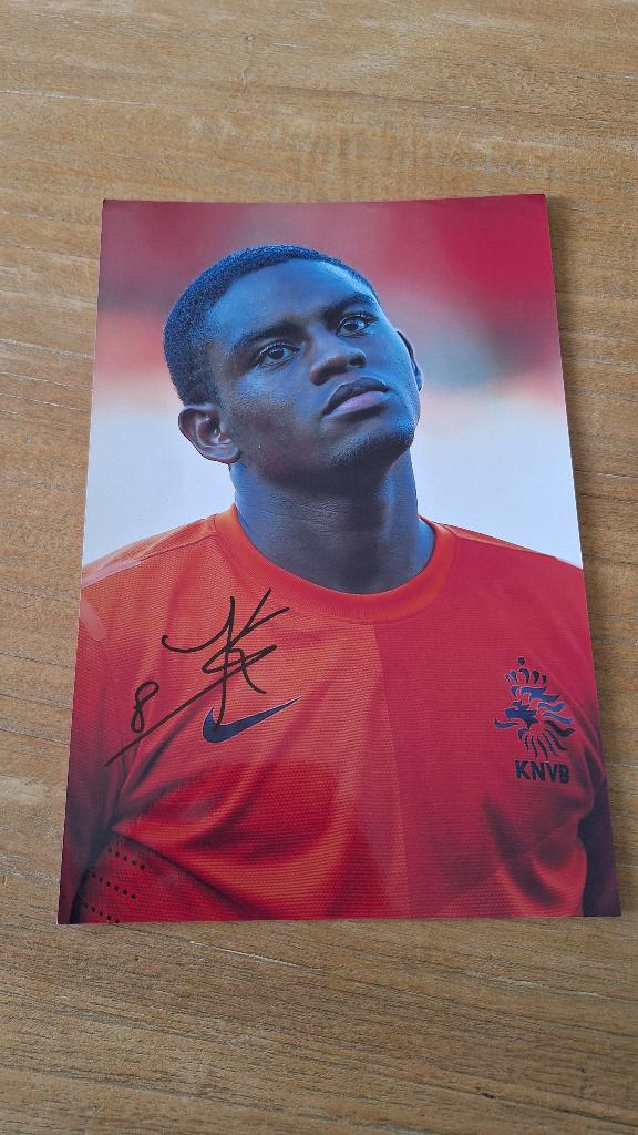 Foto 20x30 cm met handtekening; Kyle Ebecilio # Feyenoord, Ophalen of Verzenden, Nieuw, Feyenoord, Overige typen
