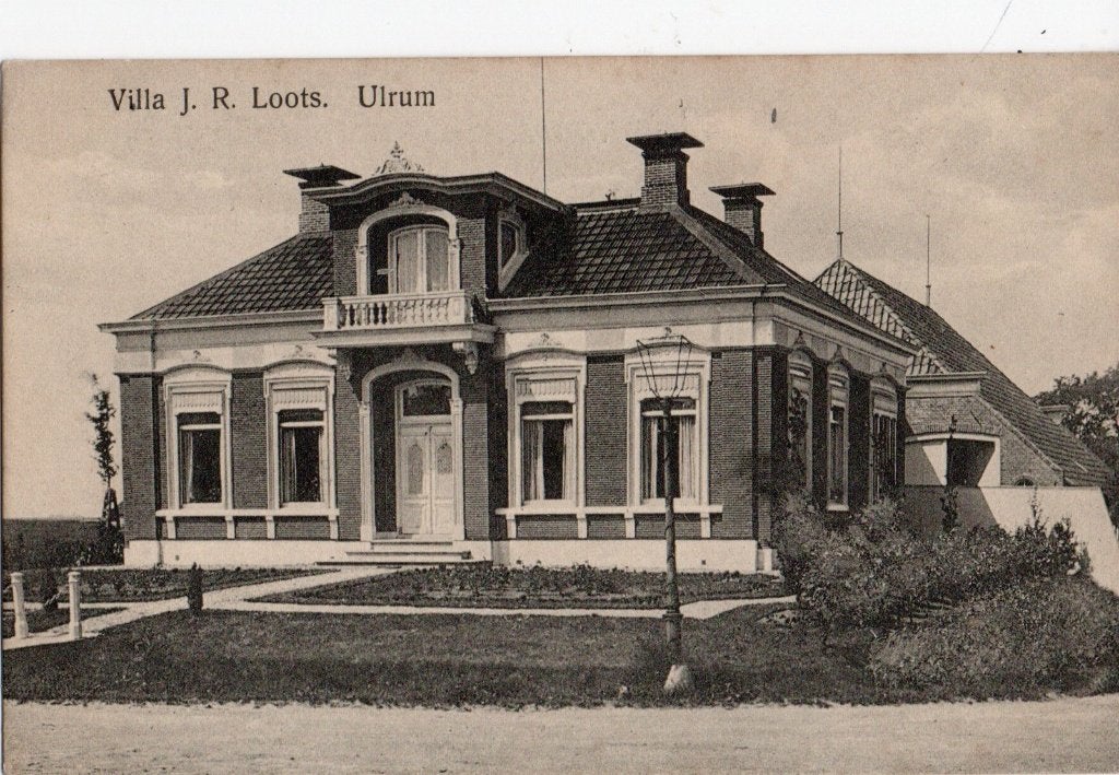 Ulrum, Villa J. R. Loots. 6959, Verzamelen, Verzenden, 1920 tot 1940, Ongelopen, Groningen