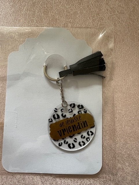 Nieuwe sleutelhanger  De leukste vriendin, Ophalen of Verzenden, Nieuw