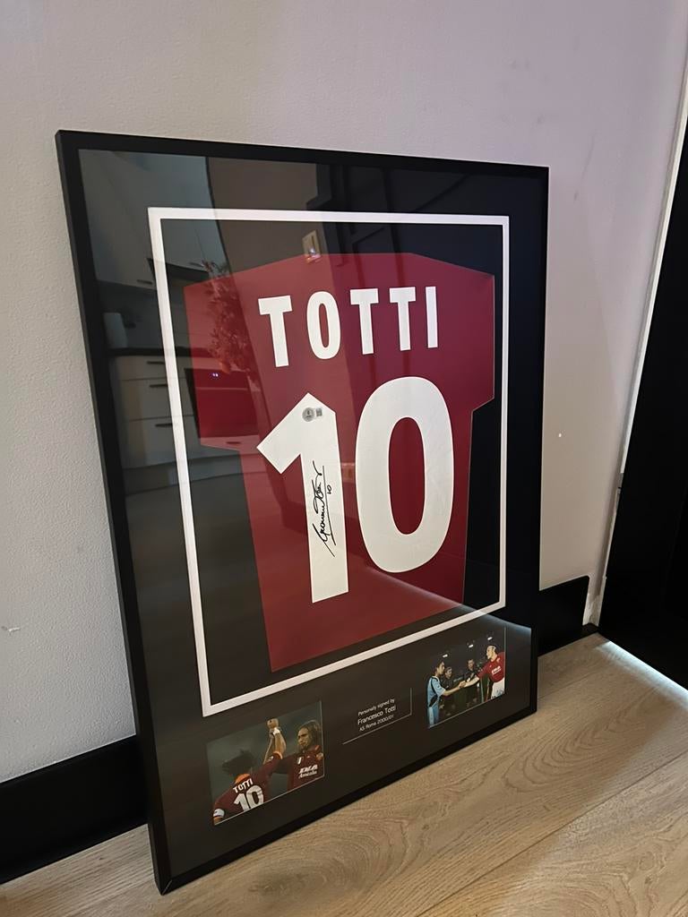 Totti AS Roma 2000/01 Beckett Witnessed, Ophalen of Verzenden, Zo goed als nieuw, Buitenlandse clubs, Shirt