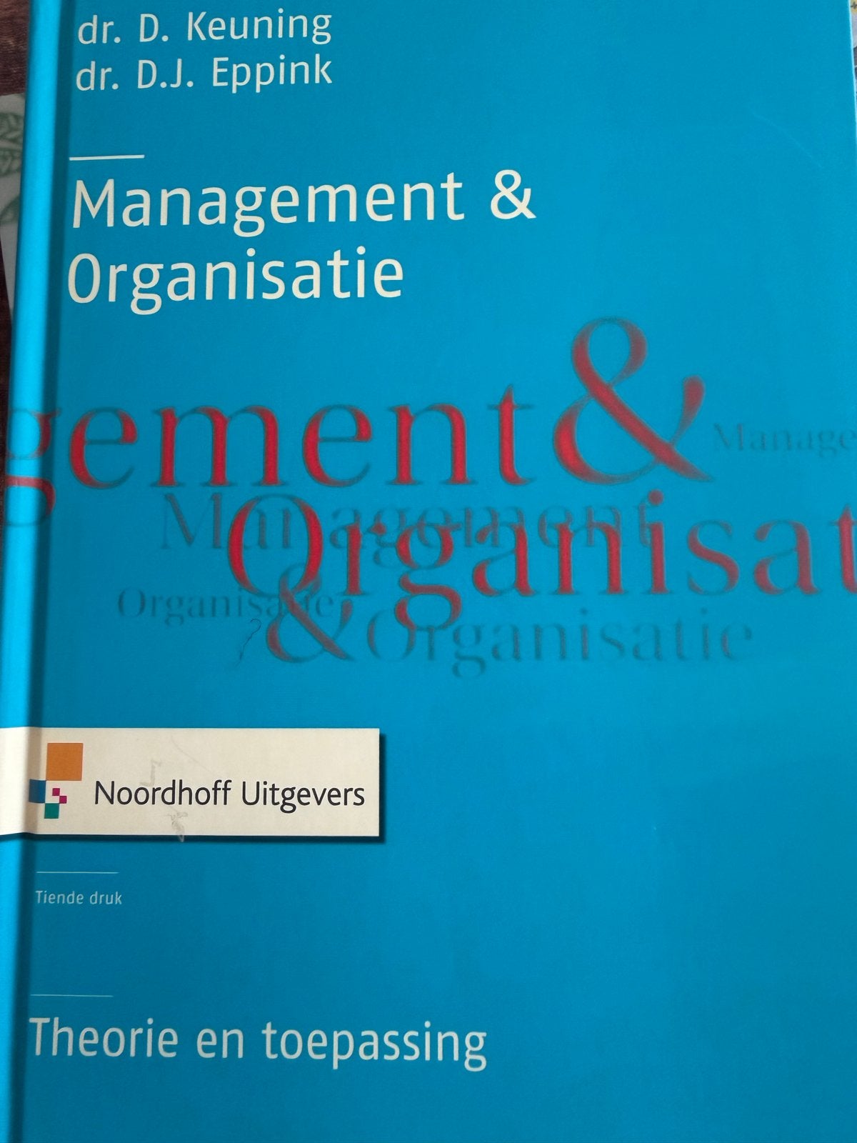 Management & Organisatie - Theorie en toepassing, Ophalen of Verzenden, Gamma, Nieuw, HBO