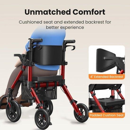 Rollator – Looprek – Wandelwagen – Mobiliteitshulpmiddel, Corvance B.V., Verzenden, Nieuw, Corvancebol@gmail.com