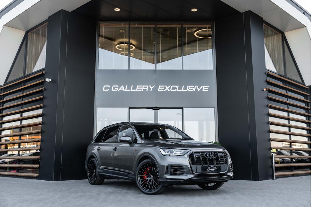 Audi Q7 55 TFSI e quattro Pro Line S - Panorama | Luchtverin, Gebruikt, Zwart, 2995 cc, Bedrijf