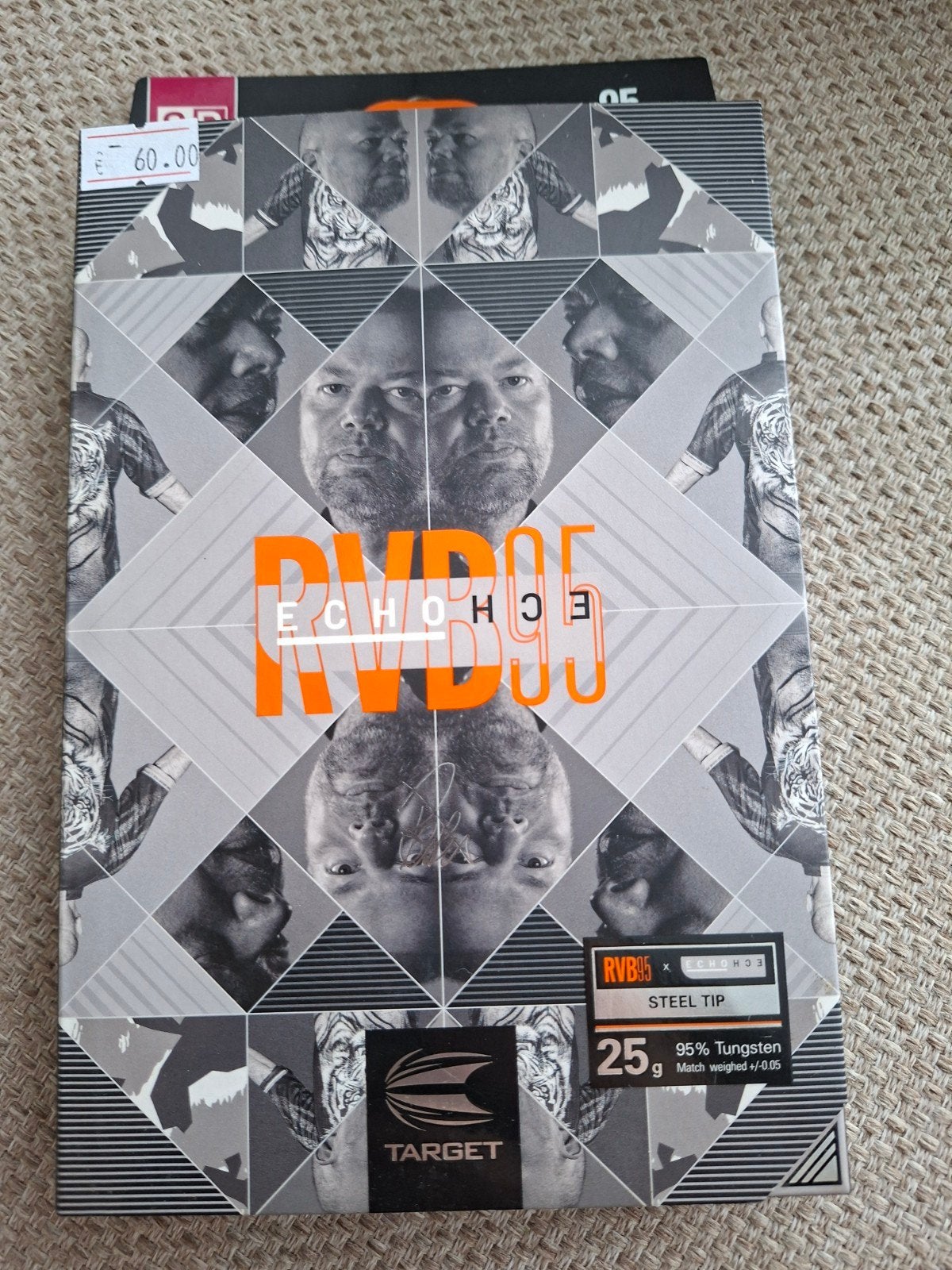 Barney Echo Dartpijlen 25 gram - RVB95 Steel Tip, Sport en Fitness, Ophalen of Verzenden, Zo goed als nieuw, Pijlen