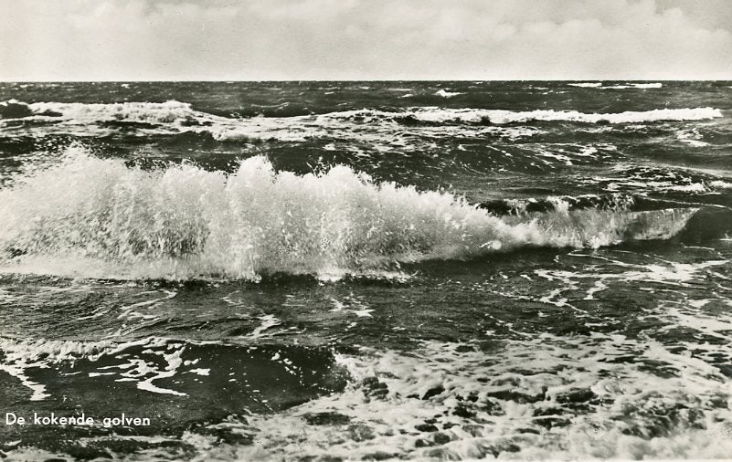 SCHEVENINGEN – De Kokende Golven 1954 (VK555), Verzenden, 1940 tot 1960, Gelopen, Zuid-Holland