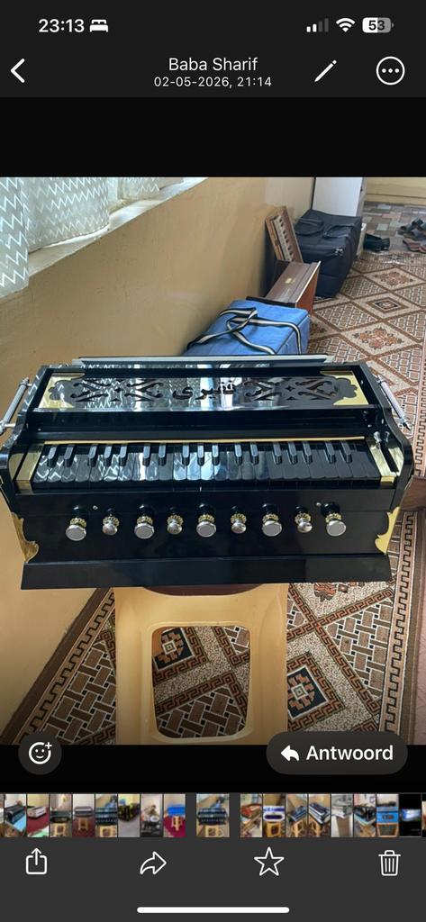 Harmonium Afghaanse Baba Sharif, Ophalen, Nieuw, Minder dan 50 watt