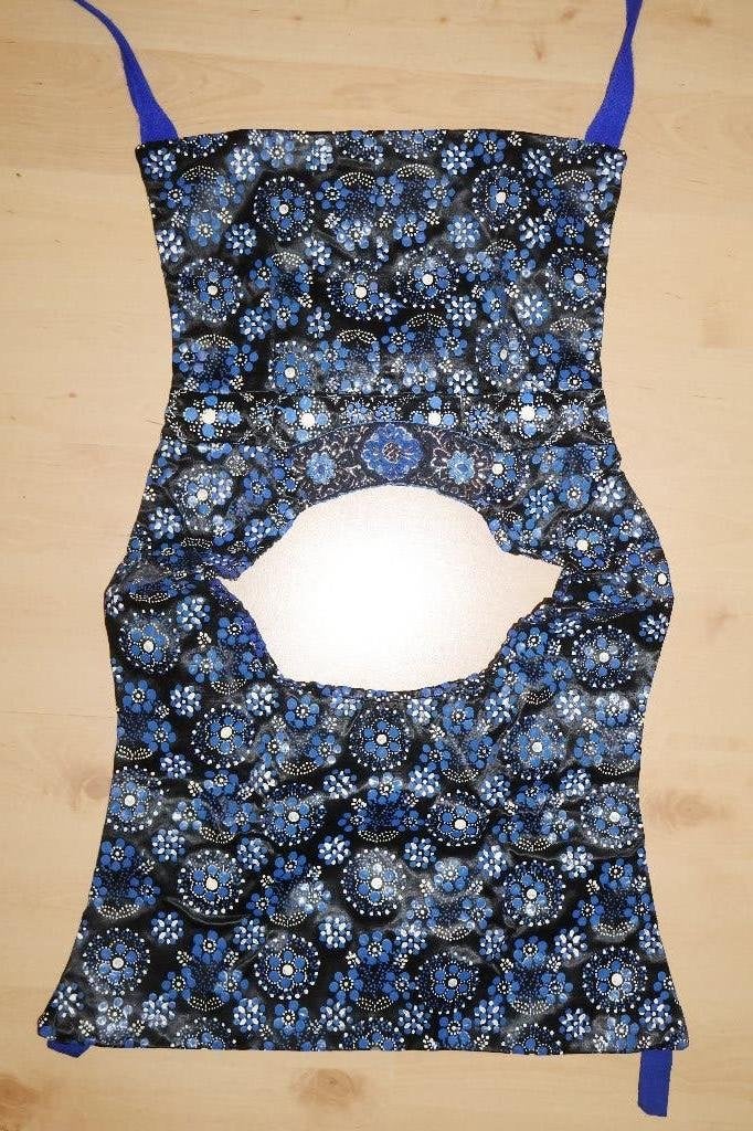 blauw/ witte stipwerk kraplap, Staphorster klederdracht, Ophalen of Verzenden